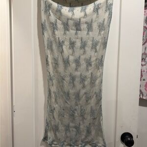 2000’s Y2K floral‎ Skirt Cream&Mint Color Size Small